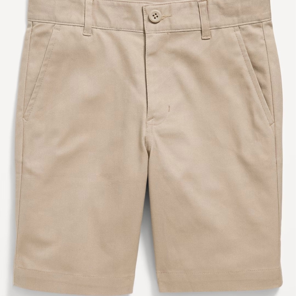 OLD NAVY Boys Knee Length Twill Shorts- Khaki Beige - Size 14